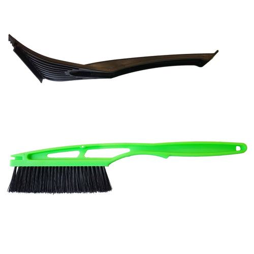 2-Element Set Snow Brush and Scraper DIY Workshop Accessory Car Winter Essential